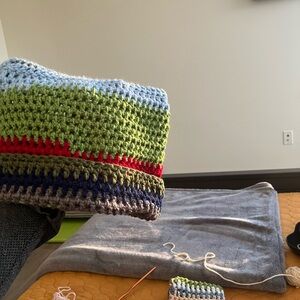 Multicolor Crochet Beanie